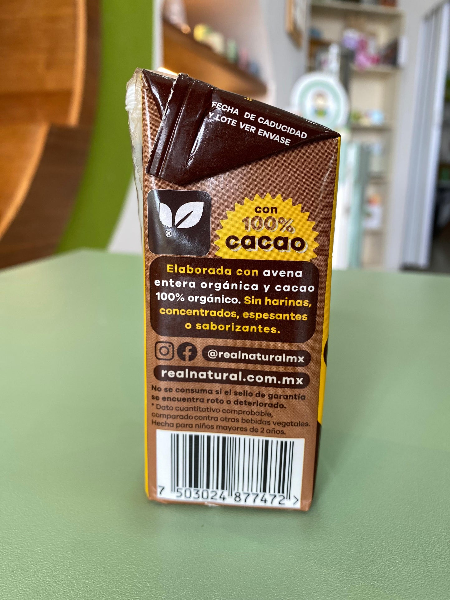 Lechita orgánica cacao y avena
