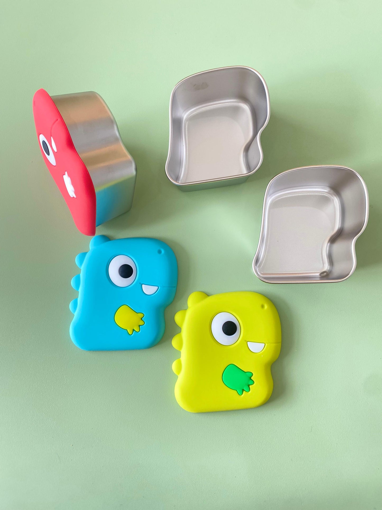 Dino Fun 3 pack Contenedores de Acero Inoxidable 9 oz