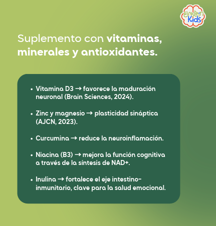 D Fence kids suplemento infantil con vitaminas y minerales