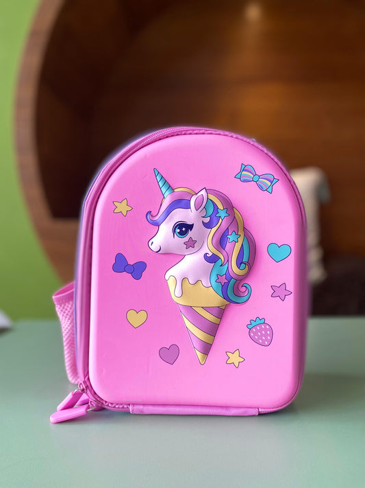 Lonchera rosa unicornio