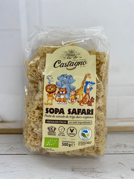 Sopa safari orgánica